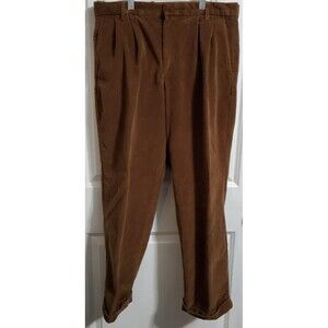 Dockers jeans men's 34x30 regular fit straight Brown corduroy pants Cuffed Hem